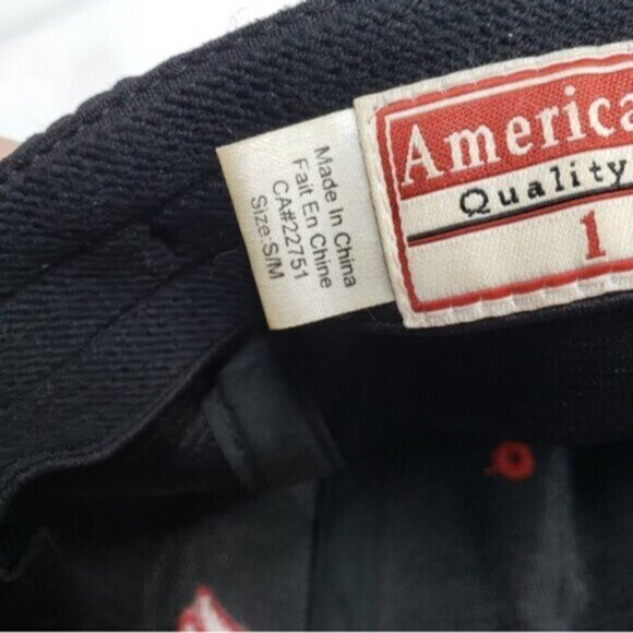 American Needle Detroit Red Wings NHL Fitted Cap Small Medium Black Red - Picture 10 of 14